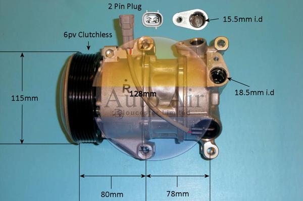 Auto Air Gloucester 14-1284 - Компресор, климатизация vvparts.bg