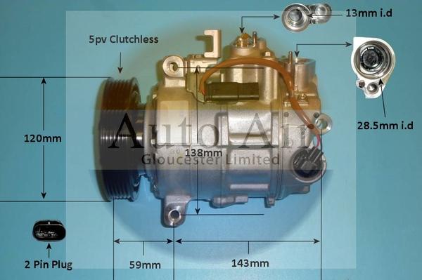 Auto Air Gloucester 14-1286 - Компресор, климатизация vvparts.bg