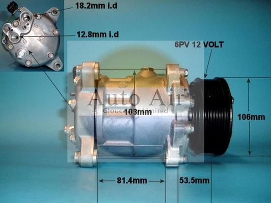 Auto Air Gloucester 14-1236 - Компресор, климатизация vvparts.bg