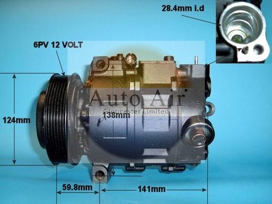 Auto Air Gloucester 14-1238R - Компресор, климатизация vvparts.bg