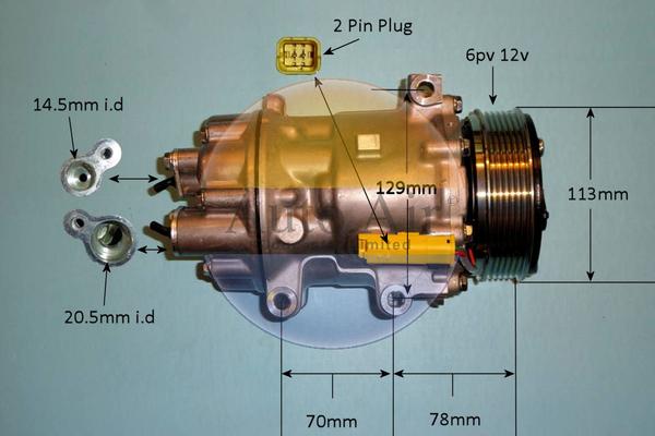 Auto Air Gloucester 14-1270p - Компресор, климатизация vvparts.bg