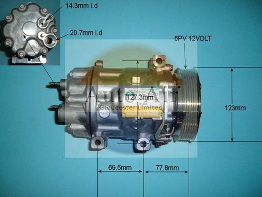 Auto Air Gloucester 14-1270 - Компресор, климатизация vvparts.bg