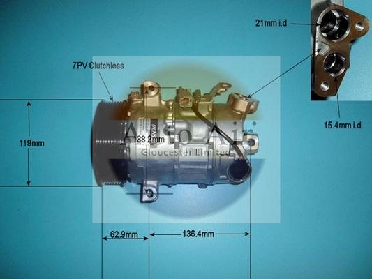 Auto Air Gloucester 14-1271 - Компресор, климатизация vvparts.bg