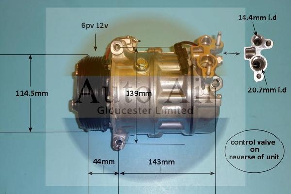 Auto Air Gloucester 14-1769P - Компресор, климатизация vvparts.bg