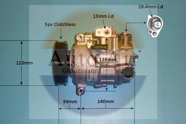 Auto Air Gloucester 141764 - Компресор, климатизация vvparts.bg