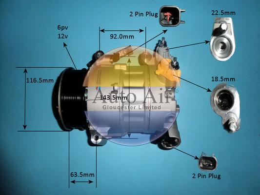 Auto Air Gloucester 14-1770P - Компресор, климатизация vvparts.bg