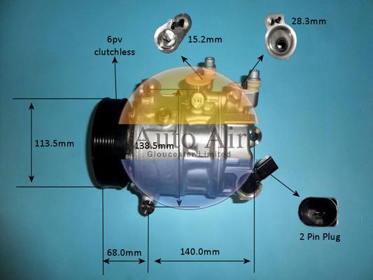 Auto Air Gloucester 14-8421 - Компресор, климатизация vvparts.bg