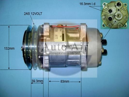 Auto Air Gloucester 14-8585 - Компресор, климатизация vvparts.bg