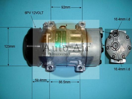 Auto Air Gloucester 14-8074 - Компресор, климатизация vvparts.bg