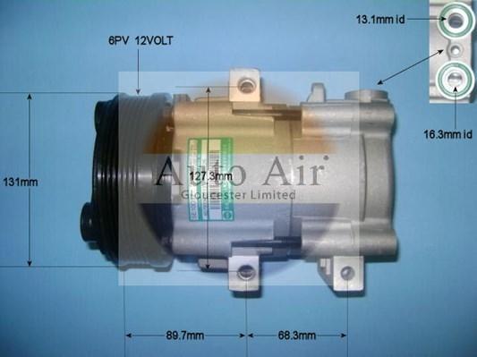 Auto Air Gloucester 14-8145P - Компресор, климатизация vvparts.bg