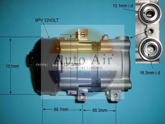 Auto Air Gloucester 14-8145 - Компресор, климатизация vvparts.bg