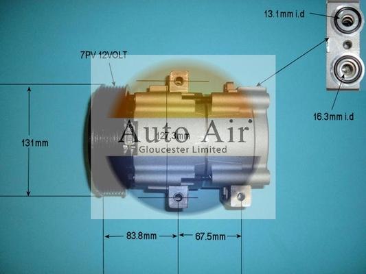 Auto Air Gloucester 14-8146P - Компресор, климатизация vvparts.bg