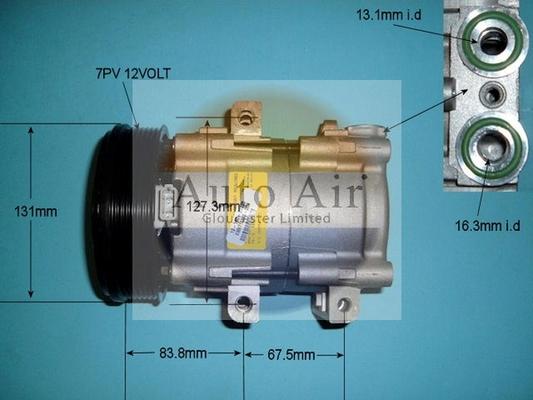 Auto Air Gloucester 14-8146 - Компресор, климатизация vvparts.bg