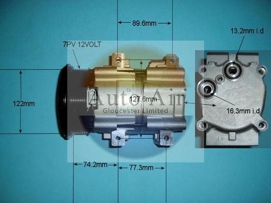 Auto Air Gloucester 14-8124 - Компресор, климатизация vvparts.bg