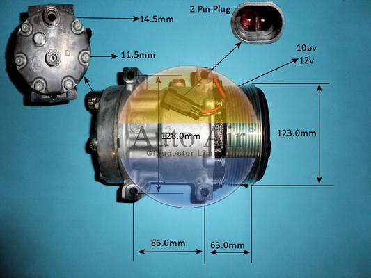 Auto Air Gloucester 14-8217 - Компресор, климатизация vvparts.bg