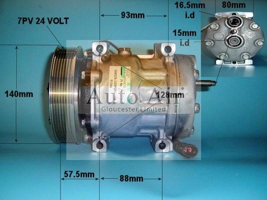 Auto Air Gloucester 14-8231 - Компресор, климатизация vvparts.bg