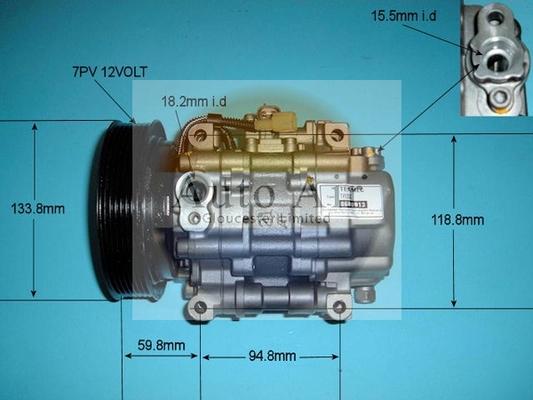 Auto Air Gloucester 14-3491R - Компресор, климатизация vvparts.bg