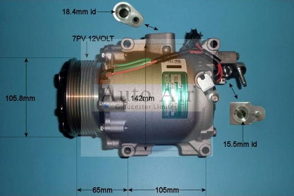 Auto Air Gloucester 14-3419 - Компресор, климатизация vvparts.bg