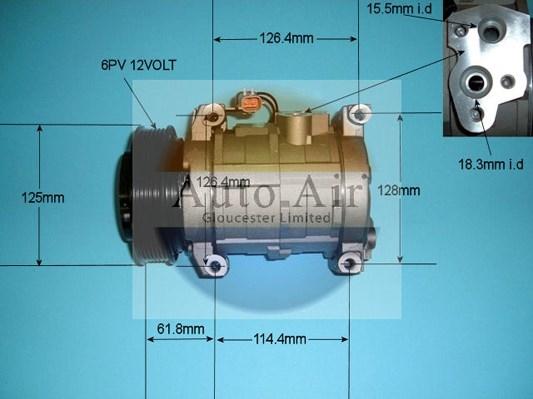 Auto Air Gloucester 14-3541 - Компресор, климатизация vvparts.bg