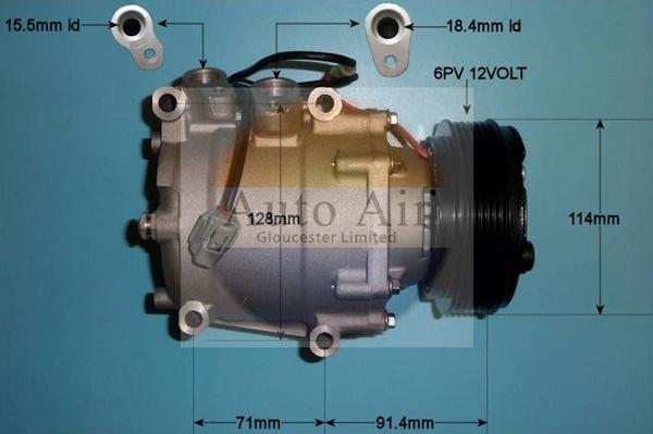 Auto Air Gloucester 14-3571P - Компресор, климатизация vvparts.bg