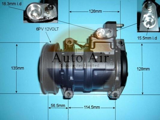 Auto Air Gloucester 14-3040R - Компресор, климатизация vvparts.bg