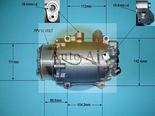 Auto Air Gloucester 14-3753P - Компресор, климатизация vvparts.bg