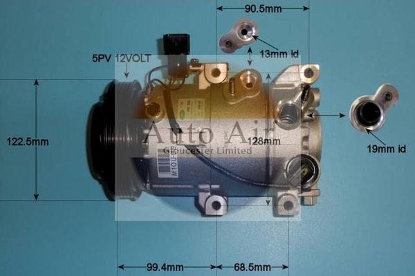 Auto Air Gloucester 14-2059 - Компресор, климатизация vvparts.bg