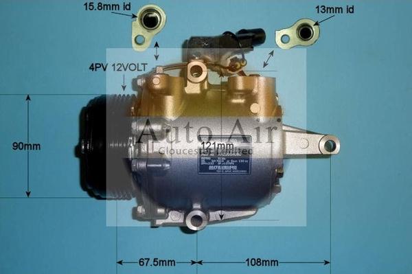 Auto Air Gloucester 14-2062 - Компресор, климатизация vvparts.bg