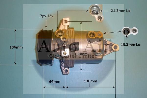 Auto Air Gloucester 14-2089P - Компресор, климатизация vvparts.bg