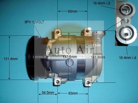 Auto Air Gloucester 14-2205 - Компресор, климатизация vvparts.bg