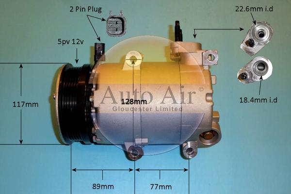 Auto Air Gloucester 14-7955P - Компресор, климатизация vvparts.bg