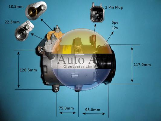 Auto Air Gloucester 14-7955 - Компресор, климатизация vvparts.bg