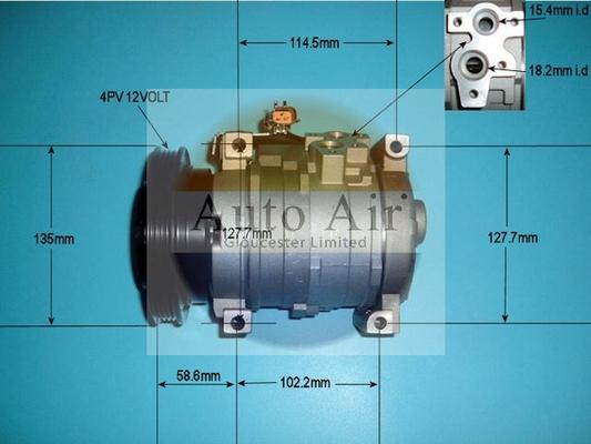 Auto Air Gloucester 14-7499P - Компресор, климатизация vvparts.bg