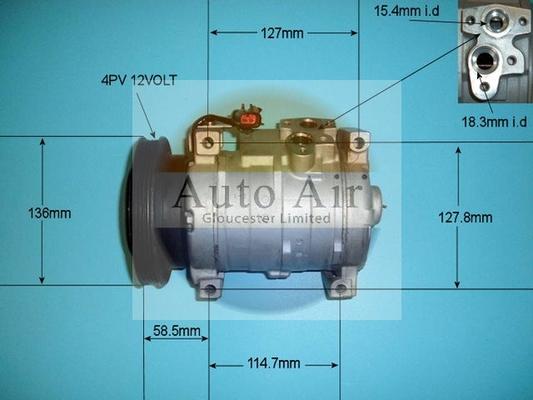 Auto Air Gloucester 14-7497R - Компресор, климатизация vvparts.bg