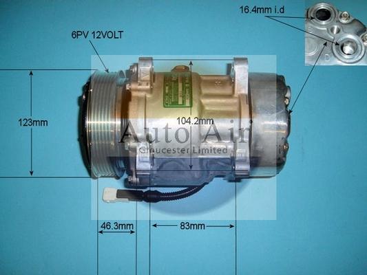 Auto Air Gloucester 14-7486 - Компресор, климатизация vvparts.bg