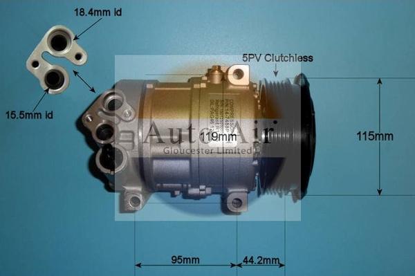 Auto Air Gloucester 14-7488P - Компресор, климатизация vvparts.bg