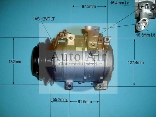 Auto Air Gloucester 14-7424 - Компресор, климатизация vvparts.bg