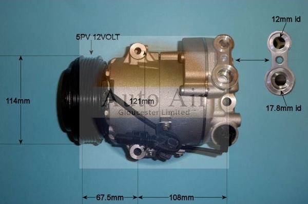 Auto Air Gloucester 14-7478P - Компресор, климатизация vvparts.bg