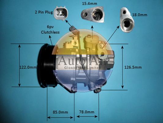 Auto Air Gloucester 14-7472P - Компресор, климатизация vvparts.bg