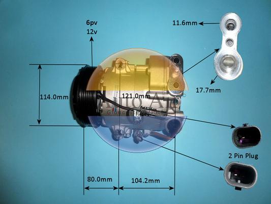 Auto Air Gloucester 14-7477p - Компресор, климатизация vvparts.bg