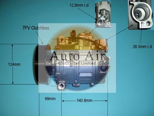 Auto Air Gloucester 14-7006 - Компресор, климатизация vvparts.bg