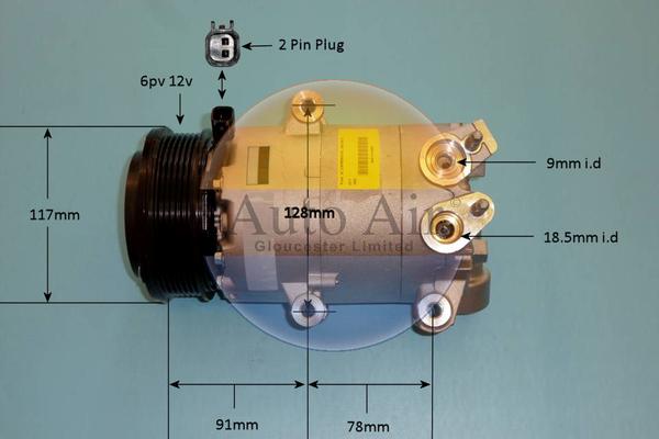 Auto Air Gloucester 14-7008 - Компресор, климатизация vvparts.bg