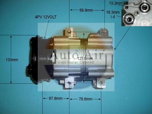 Auto Air Gloucester 14-7136 - Компресор, климатизация vvparts.bg