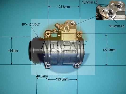 Auto Air Gloucester 14-7883 - Компресор, климатизация vvparts.bg