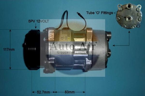 Auto Air Gloucester 14-7882P - Компресор, климатизация vvparts.bg