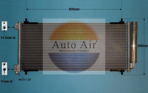 Auto Air Gloucester 16-9929 - Кондензатор, климатизация vvparts.bg