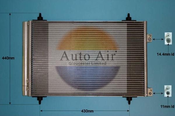 Auto Air Gloucester 16-9928 - Кондензатор, климатизация vvparts.bg