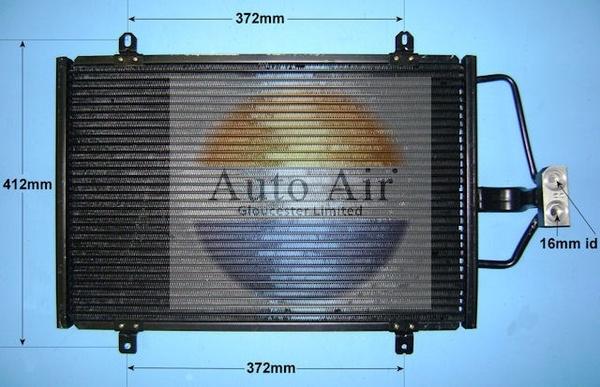 Auto Air Gloucester 16-9554 - Кондензатор, климатизация vvparts.bg