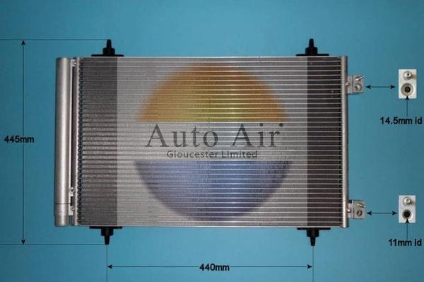 Auto Air Gloucester 16-9642 - Кондензатор, климатизация vvparts.bg