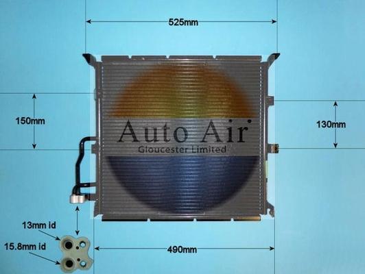 Auto Air Gloucester 16-9688 - Кондензатор, климатизация vvparts.bg